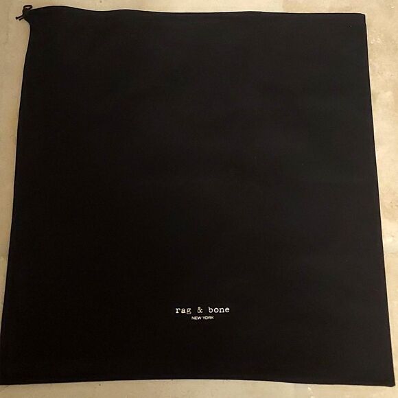 Rag and Bone Drawstring Dustbag Purse Protector Shoe Bag black - Picture 1 of 4